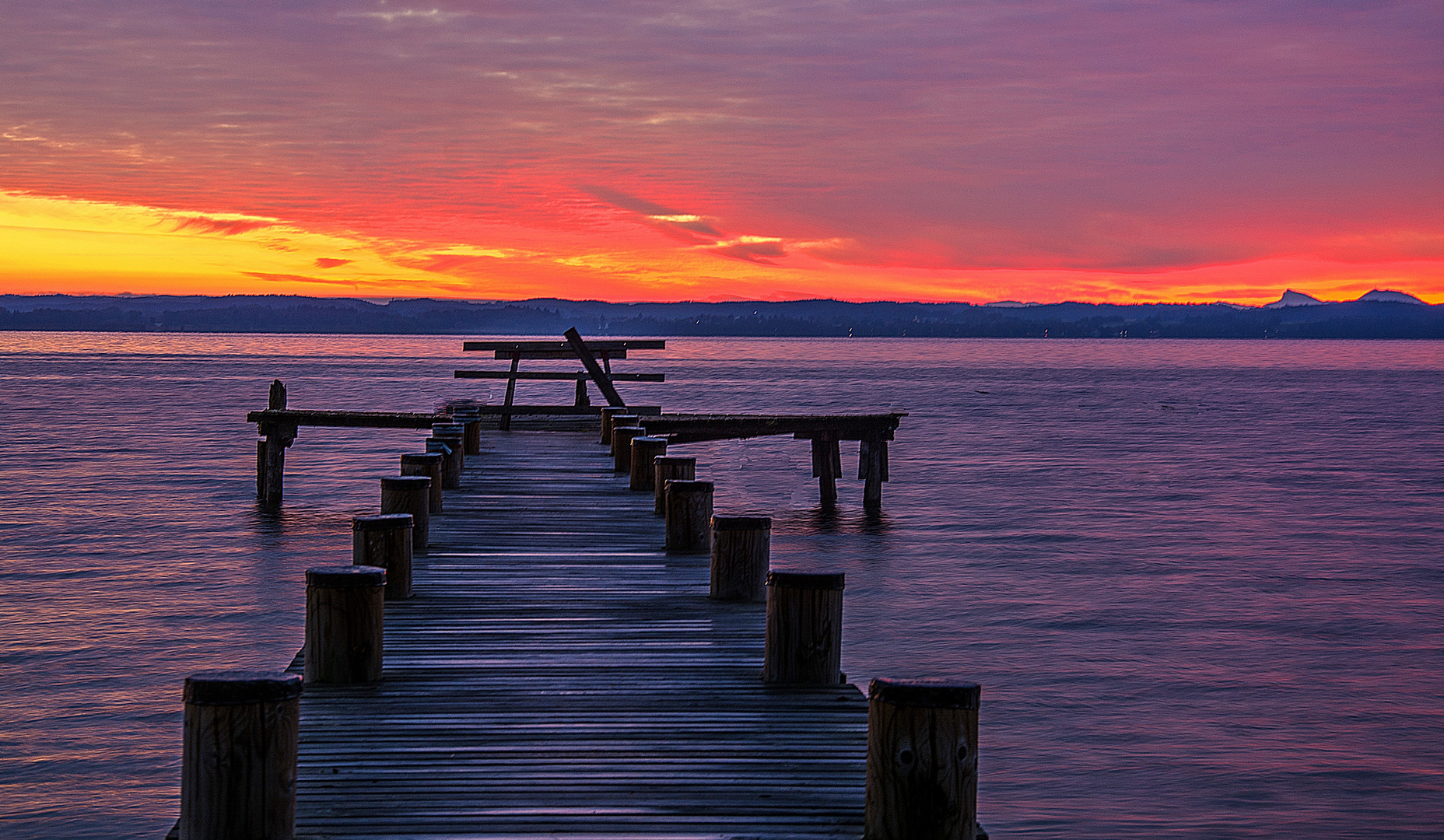 Heute Morgen am Chiemsee