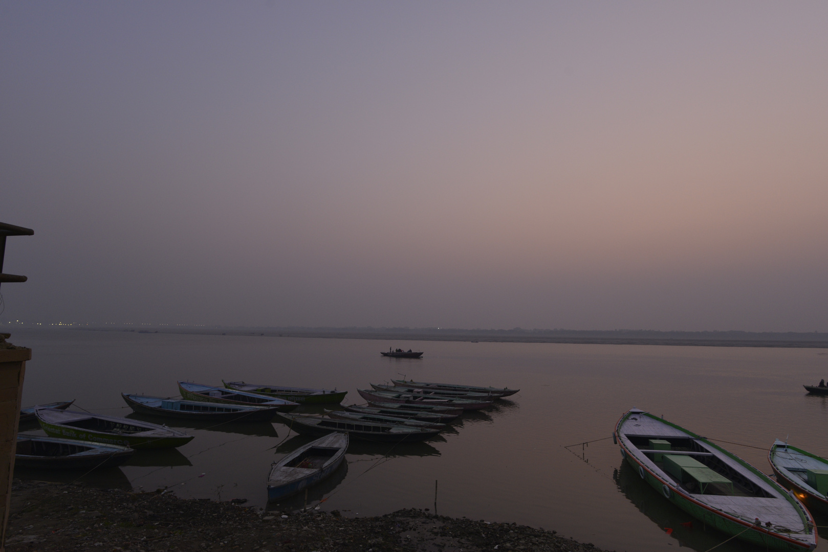 Heute Morgen am Ganges in Varanasi