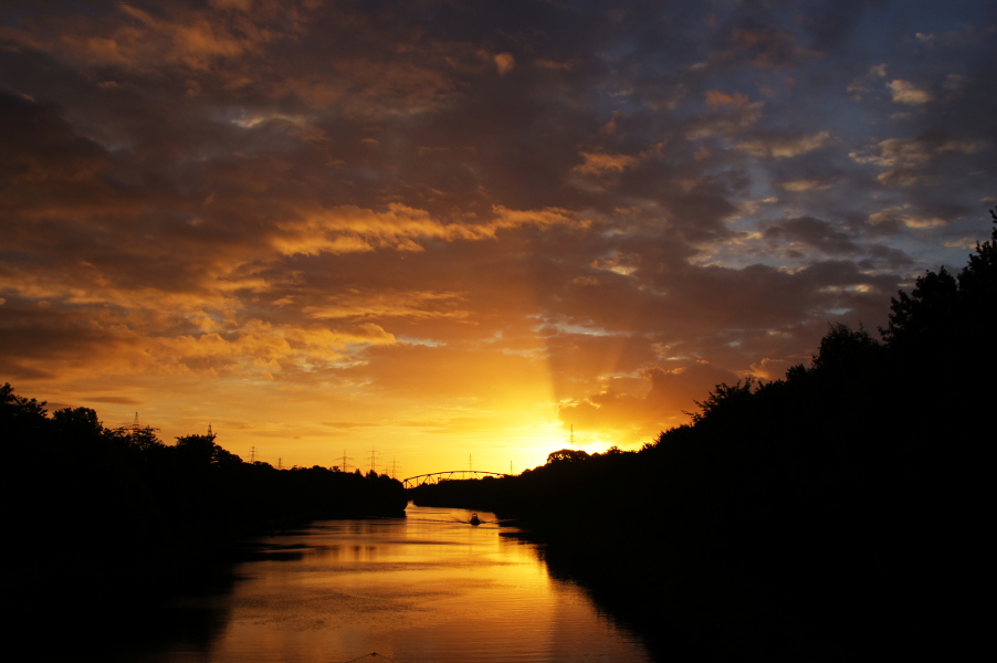 Heute Morgen am Kanal