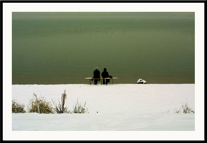 heute morgen am see