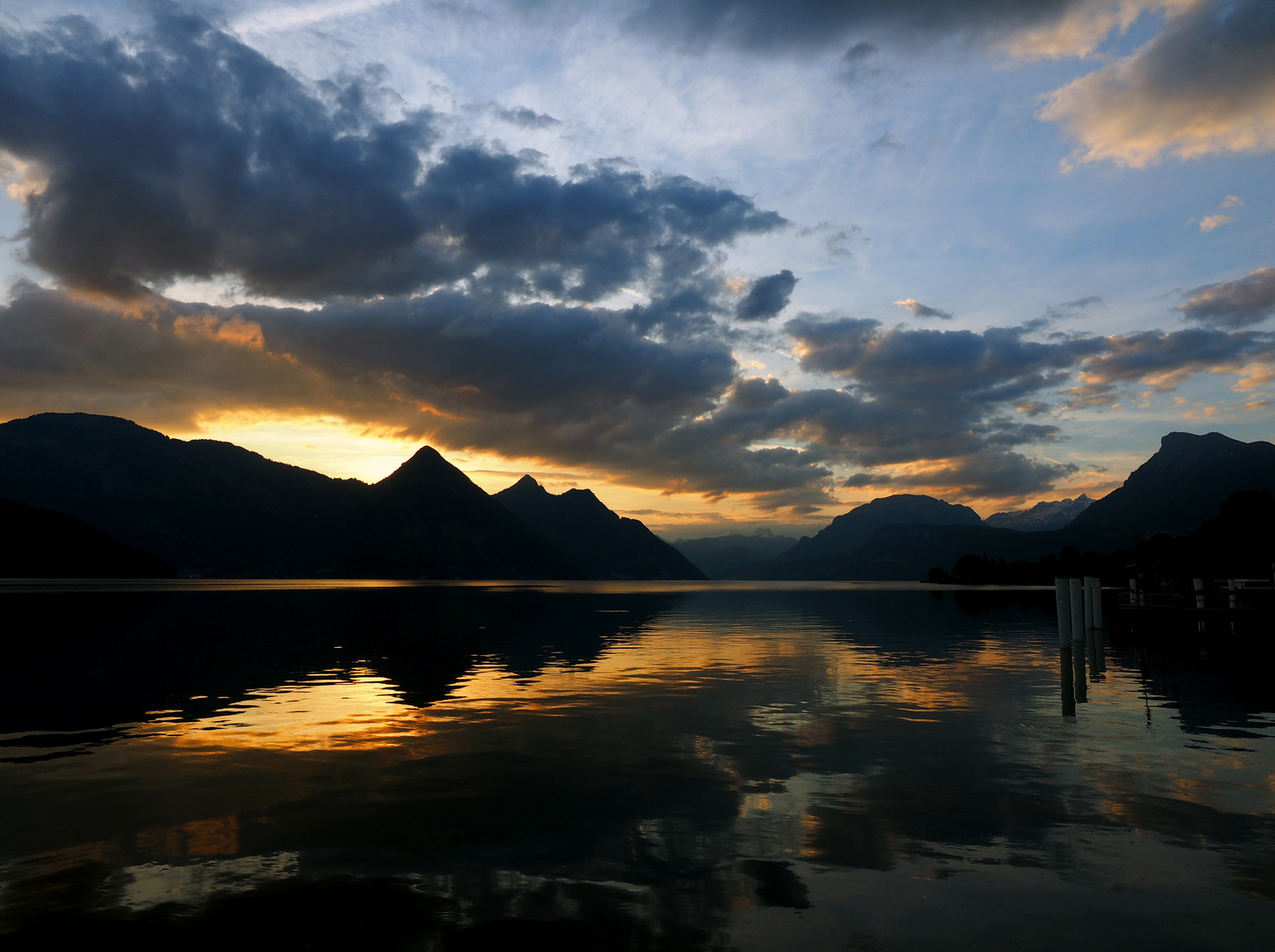 heute morgen am see