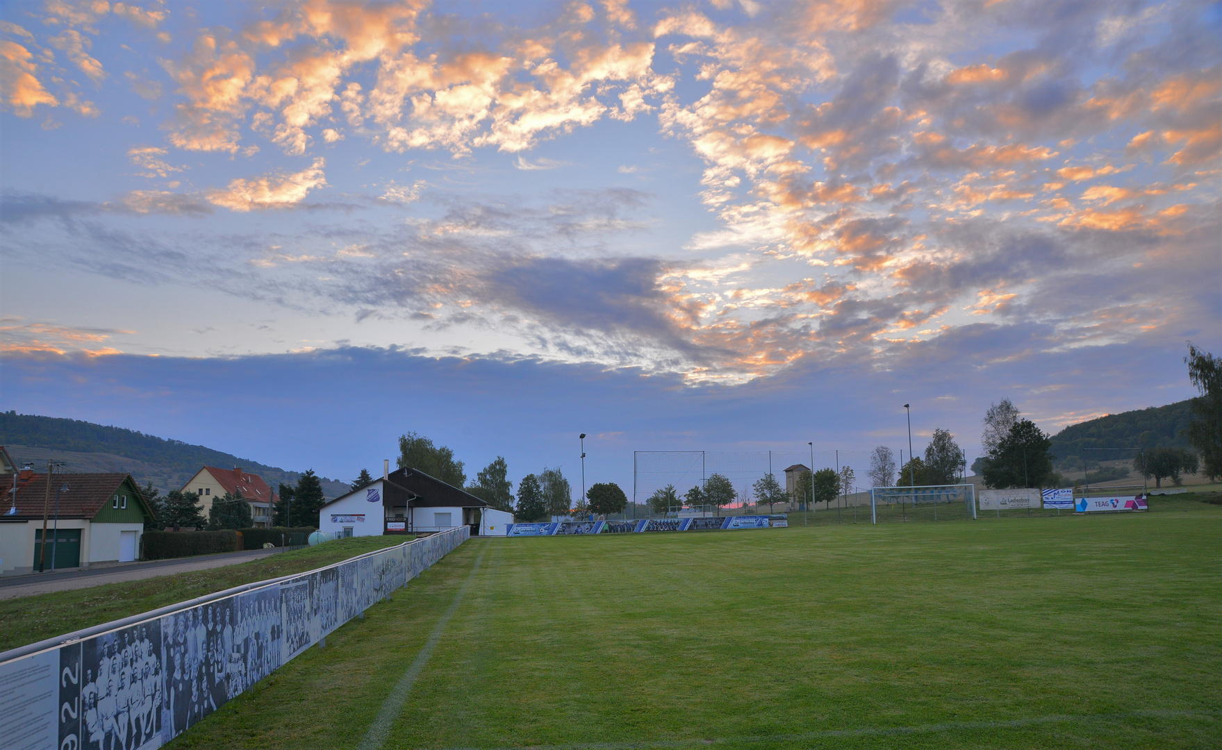 heute morgen am Sportplatz