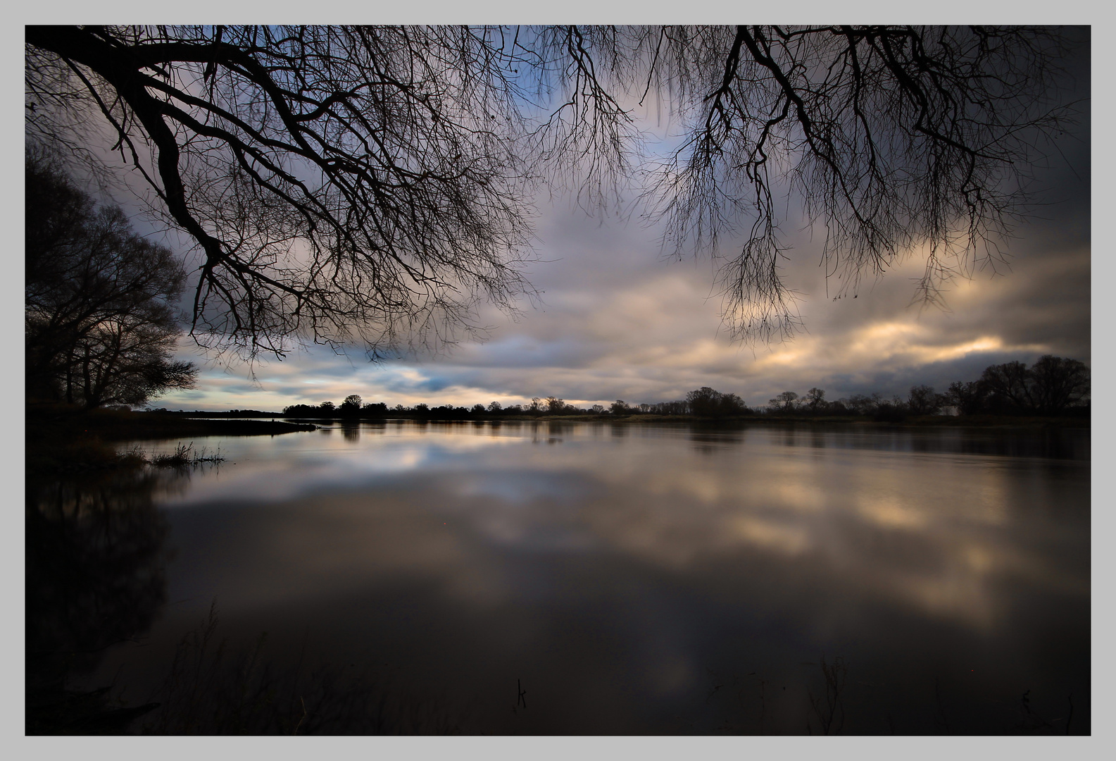 Heute Morgen an der Elbe...