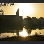 Heute Morgen an der Elbe