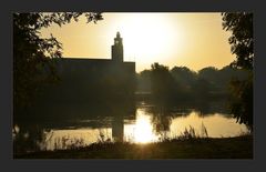 Heute Morgen an der Elbe