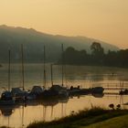 Heute Morgen an der Elbe