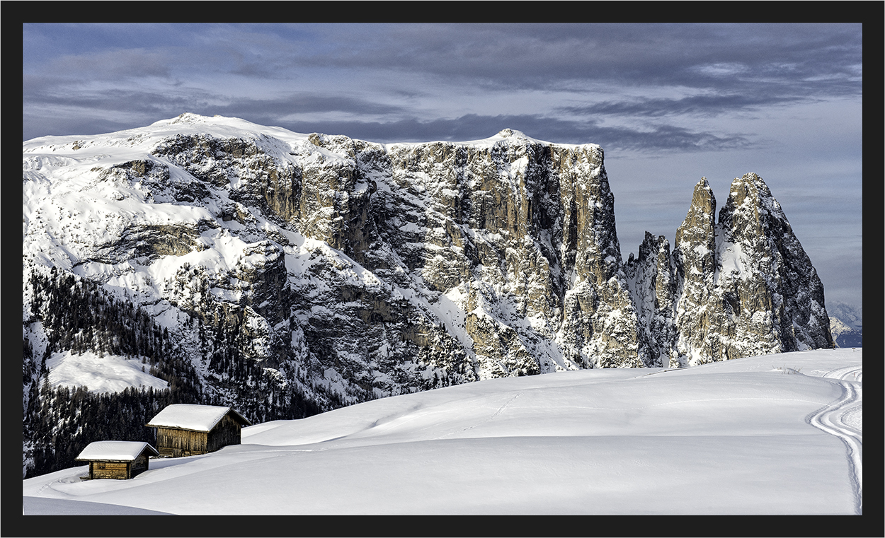 Heute Morgen auf der Seiser Alm