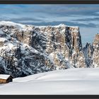 Heute Morgen auf der Seiser Alm