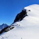 Heute Morgen bei Superwetter auf dem Breithorngletscher