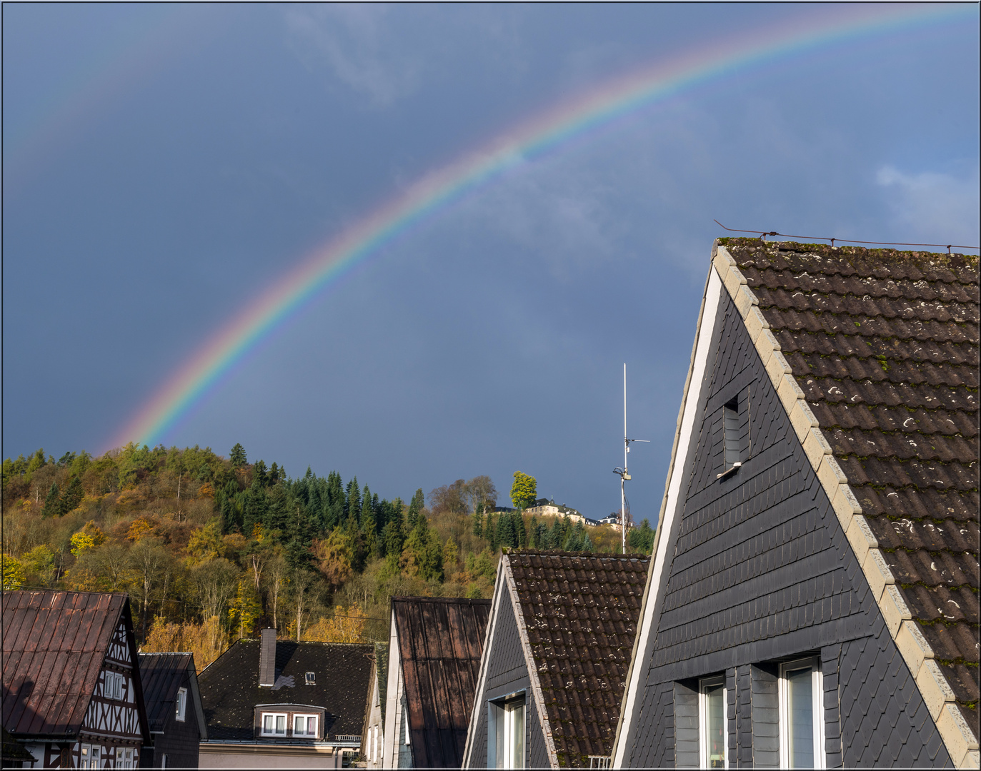 Heute Morgen... ... Blick aus dem Werkstattfenster...