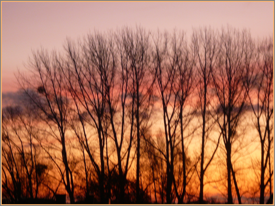 Heute Morgen der Himmel über der Erft