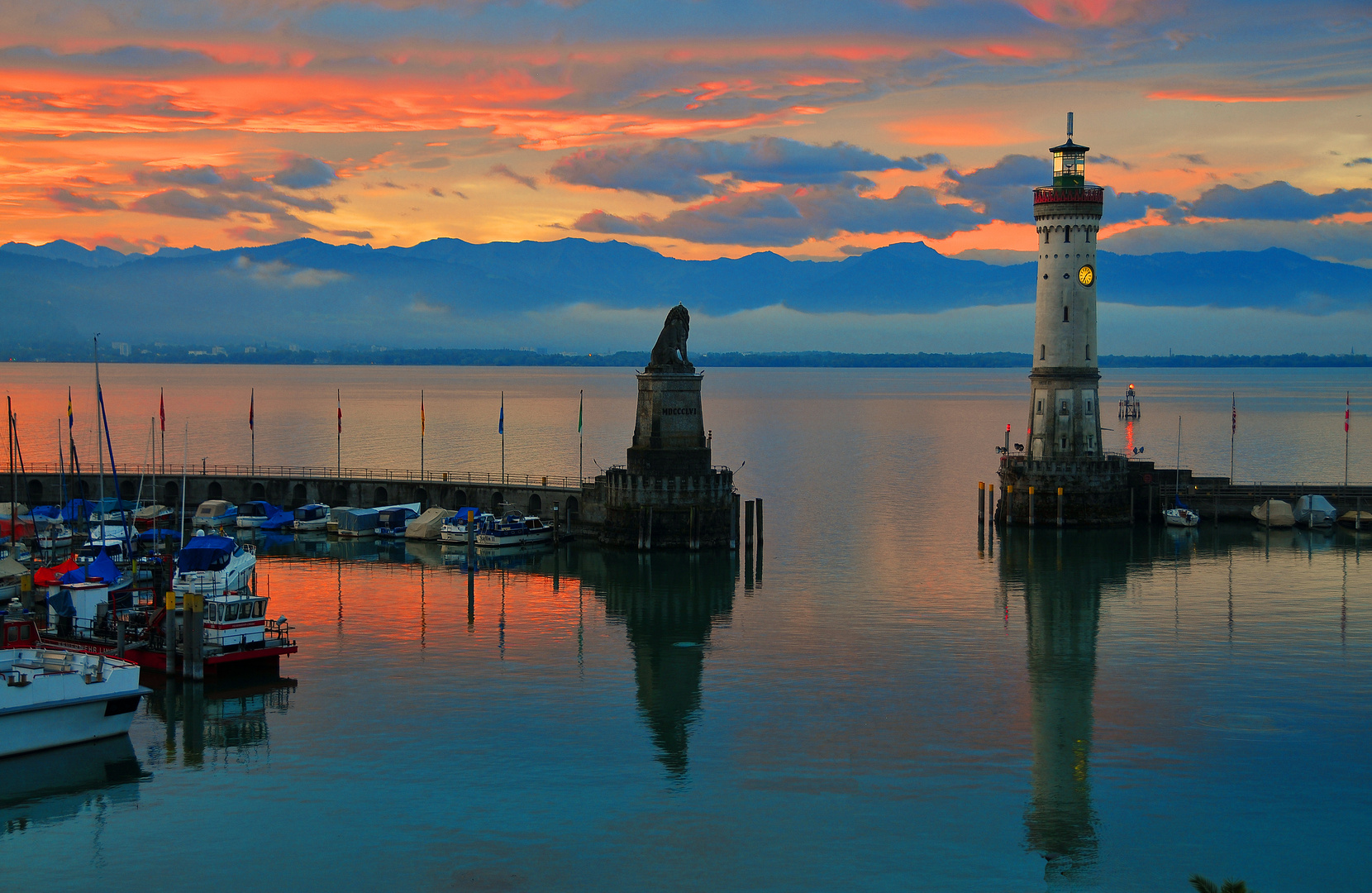 Heute morgen in Lindau...