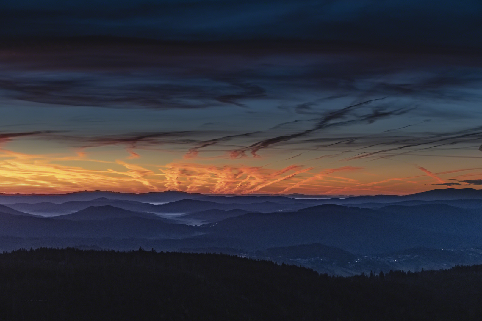 Heute morgen kurz vor Sonnenaufgang ...