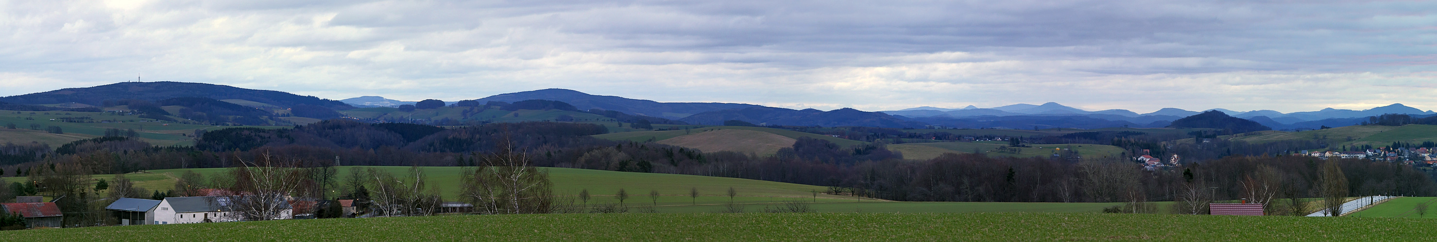 Heute Morgen Supersicht nach Osten von der Napoleonlinde beim Hoburkersdorfer Rundblick