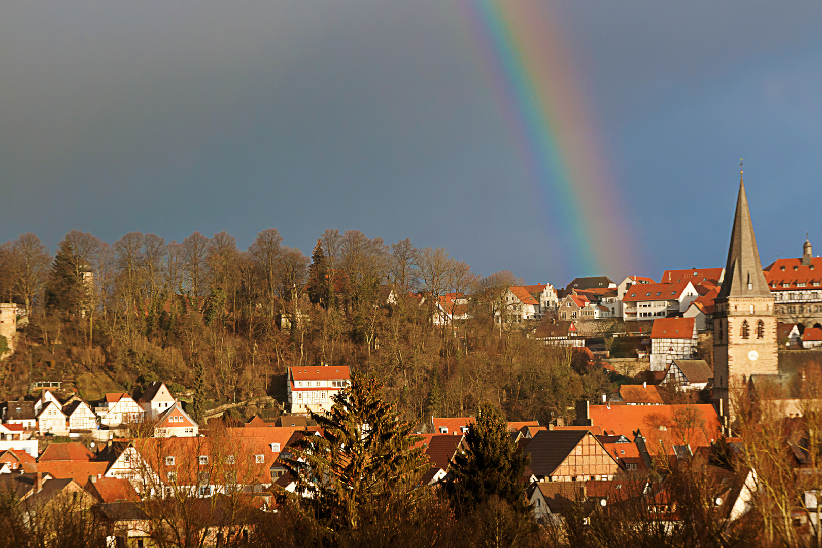 Heute morgen über Warburg