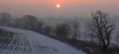 Heute Morgen vor einer Stunde der Start in den dunstigen Sonnentag...