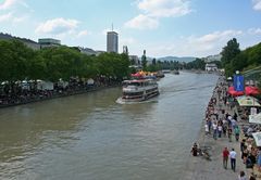 Heute Nachmittag am Donaukanal