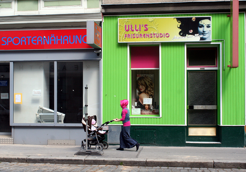 Heute Nachmittag in der Weyprechtgasse