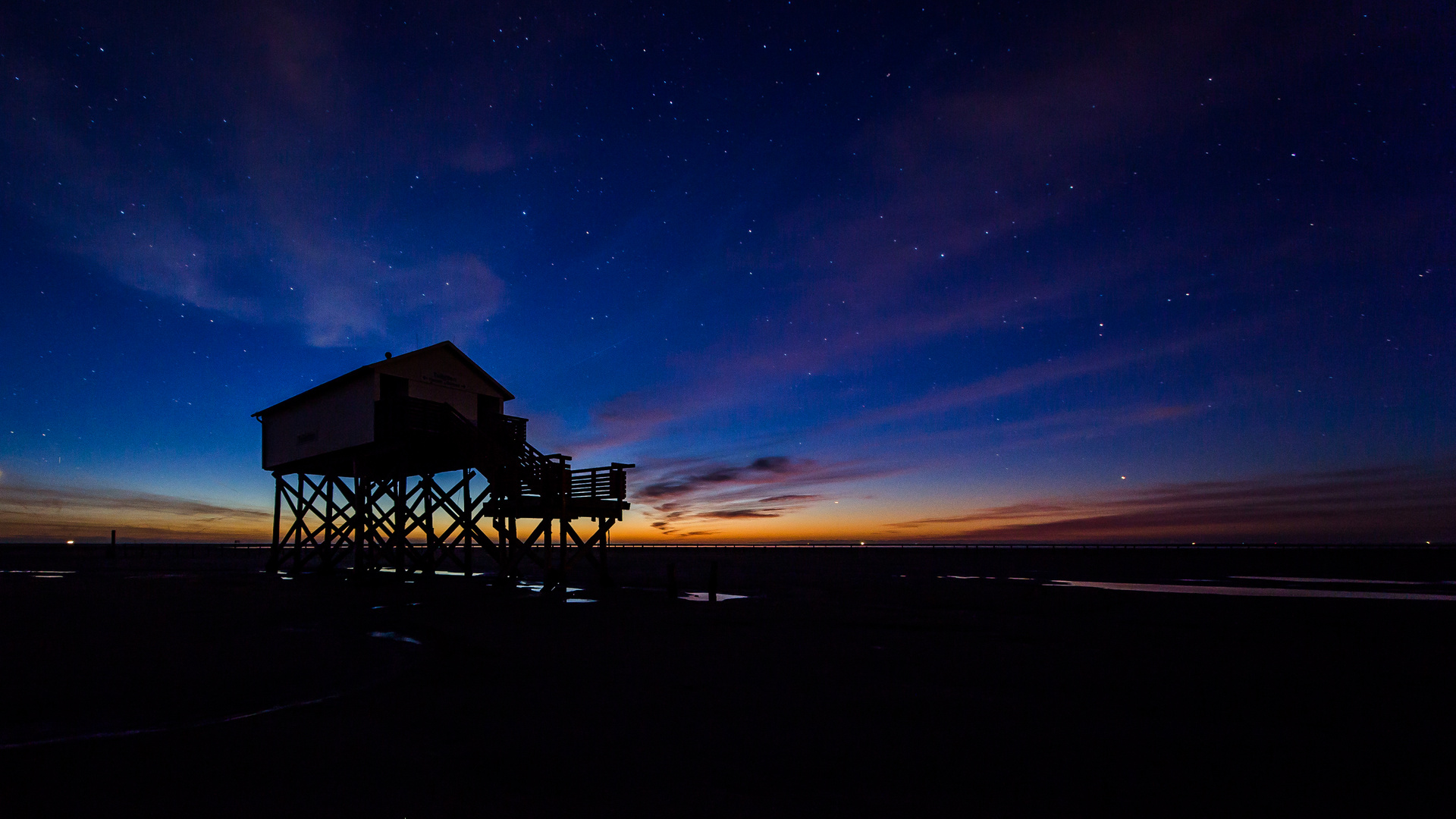 Heute nochmal nach Sonnenuntergang am Strand gewesen