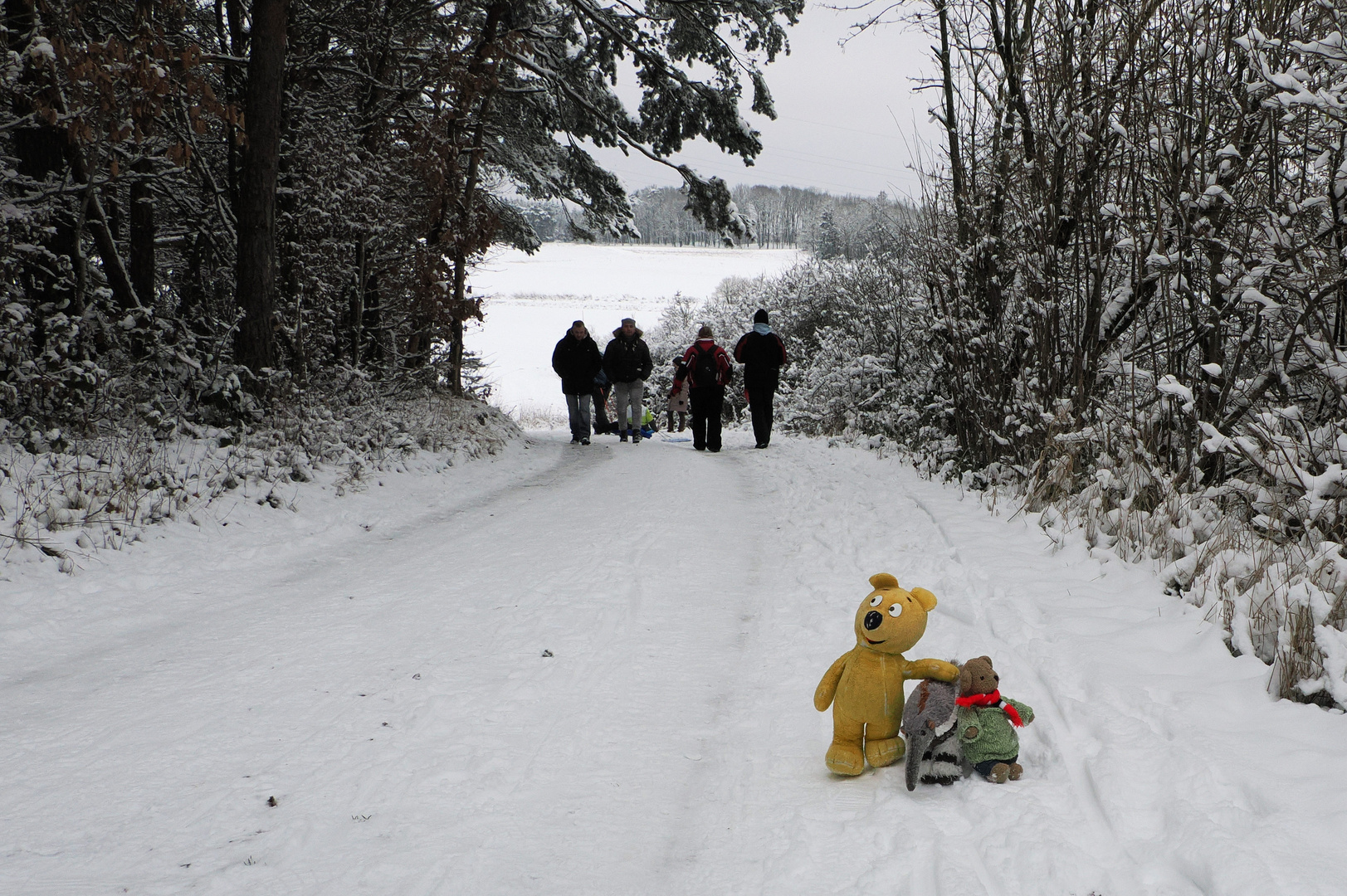 Heute Schnee Spaziergang…