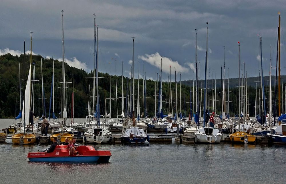 Heute soll`s noch Gewitter geben, .....