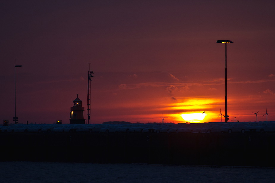 Heute um 17.30 im Emder Außenhafen