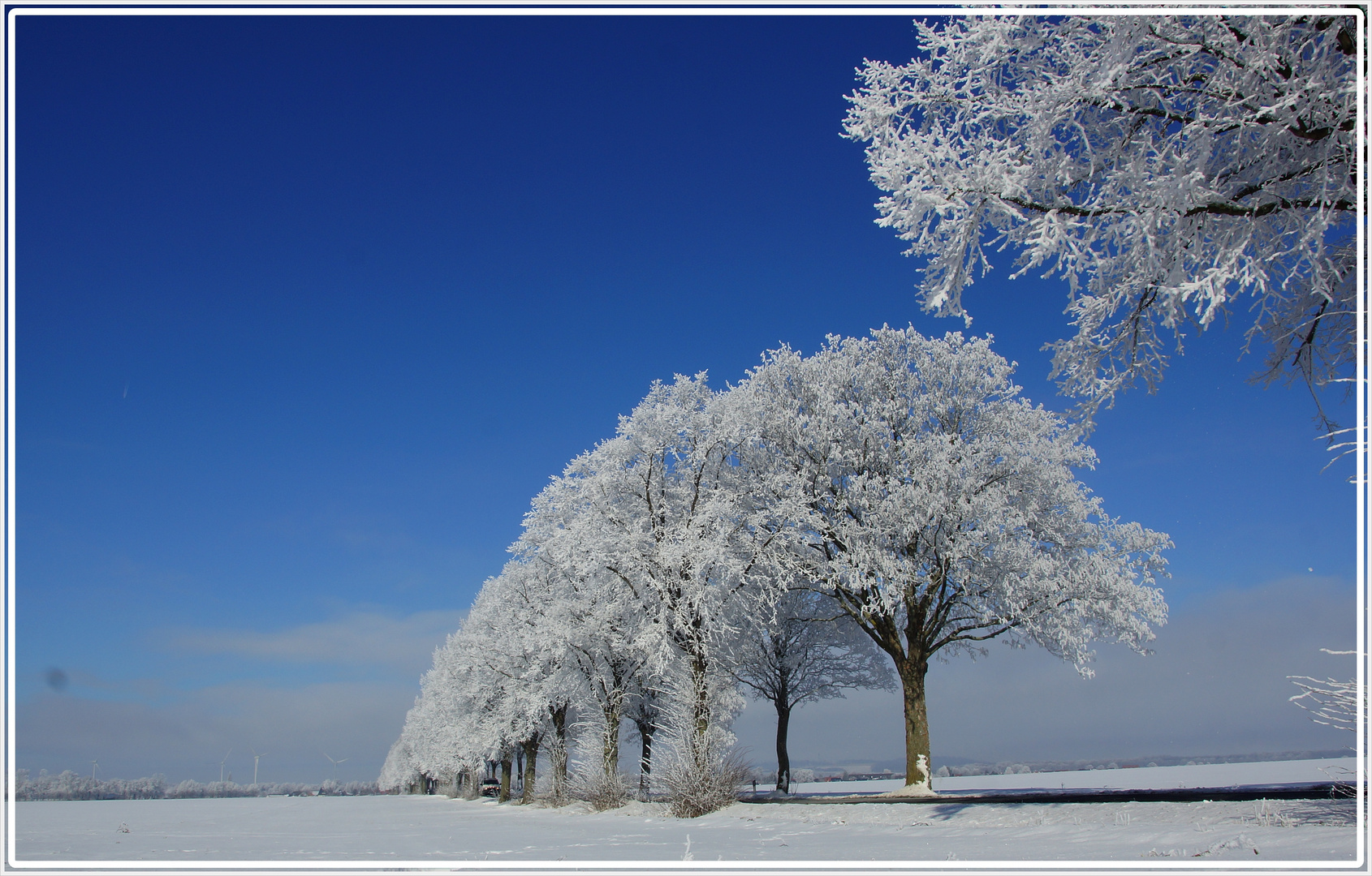 Heute vor einem Jahr - echter Winter