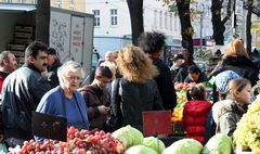 Heute Vormittag auf dem Viktor-Adler-Markt (2)