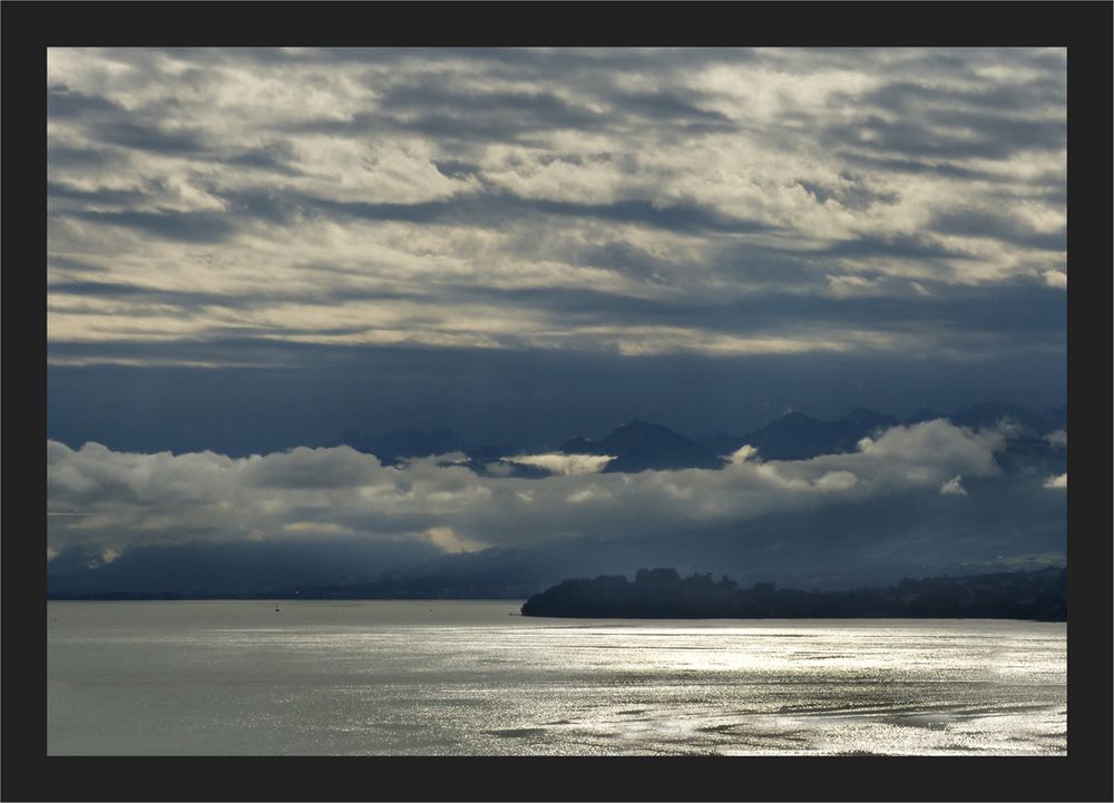 Heutige Stimmung über dem See