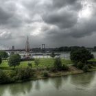 Heutiger Blick über den Rhein in Duisburg