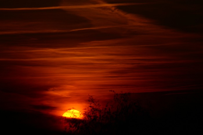 Heutiger Sonnenuntergang