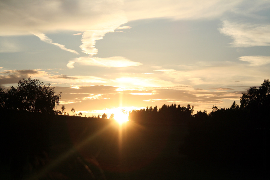 heutiger Sonnenuntergang ...