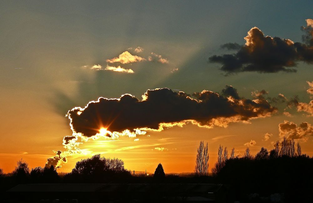 Heutiger Sonnenuntergang