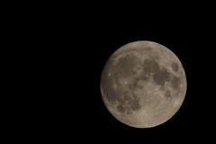 Heutiger Vollmond aufgenommen in Nord-Ostpolen am Koniksee.