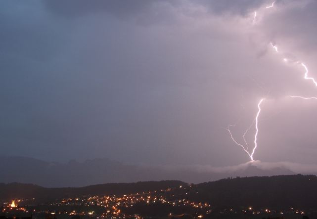 heutiges Gewitter