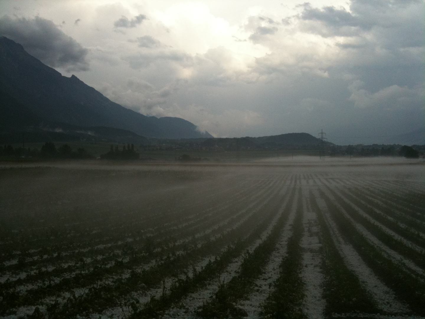 Heutiges Hagel in Tirol