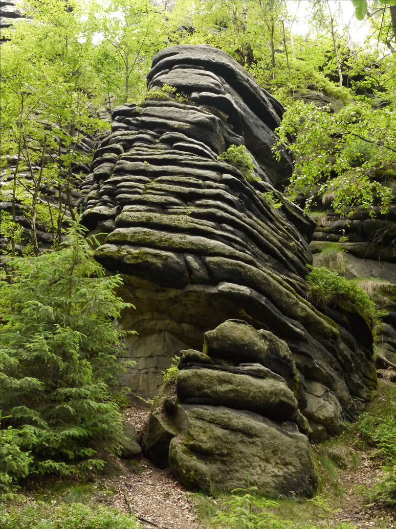 Hexenfelsen im Elbsandsteingebirge