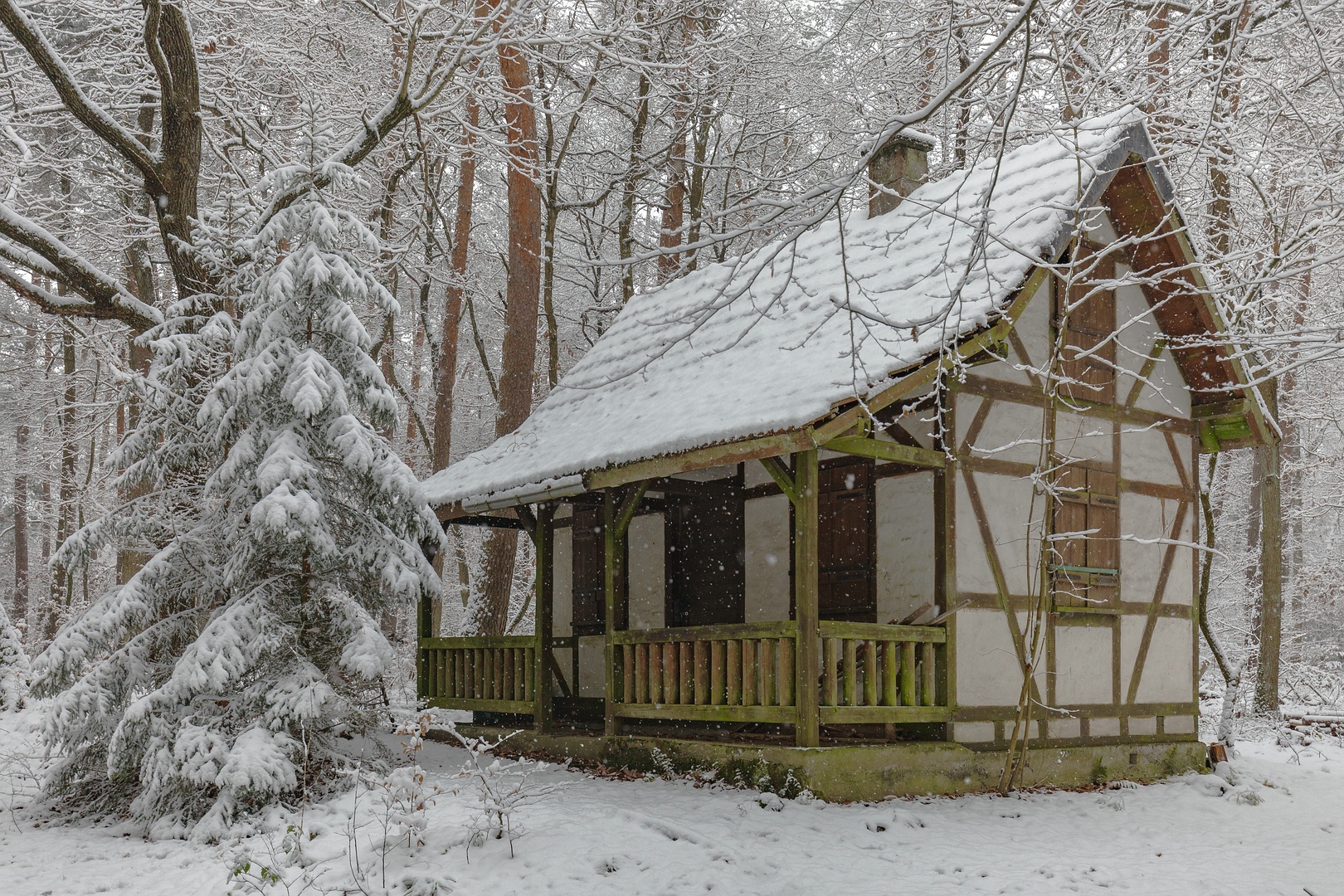 Hexenhaus im Schnee
