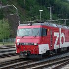 HGe 4/4 101 966-0 im Bahnhof Giswil (Zentralbahn)