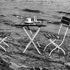 HH . Strandperle bei Hochwasser