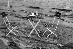 HH . Strandperle bei Hochwasser