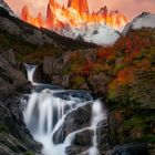 Hidden Fall in Patagonien
