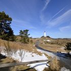 Hiddensee im April Leuchtturm Dornbusch