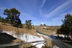 Hiddensee im April Leuchtturm Dornbusch