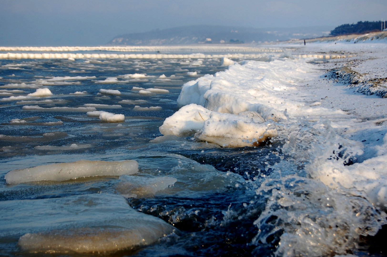 Hiddensee im Eis und Schnee