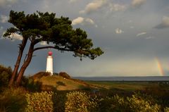 Hiddensee mit Regenbogen