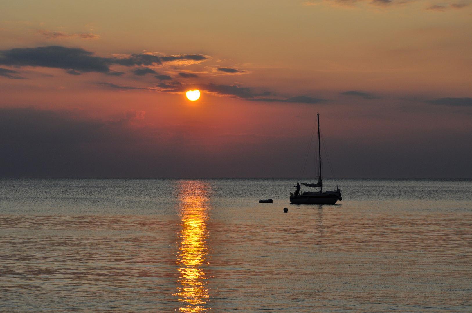 Hiddensee - Sonnenuntergang am Weststrand