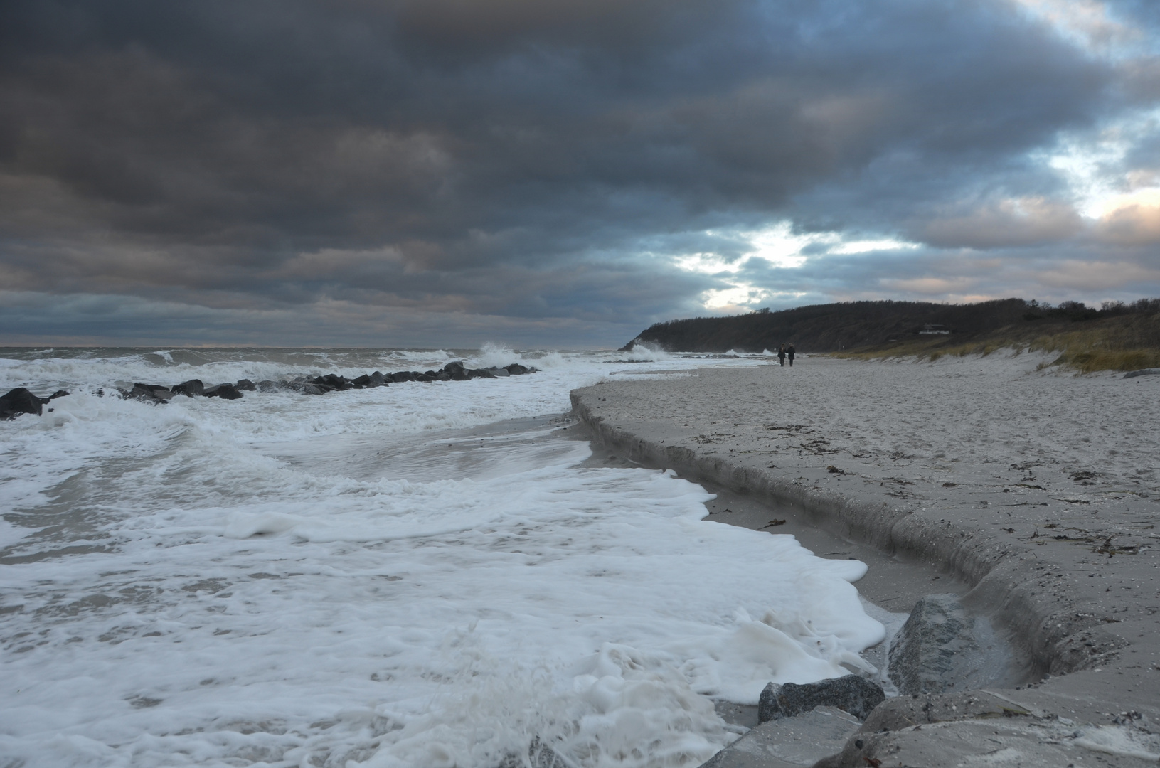 Hiddensee Sturm Hochwasser 2017