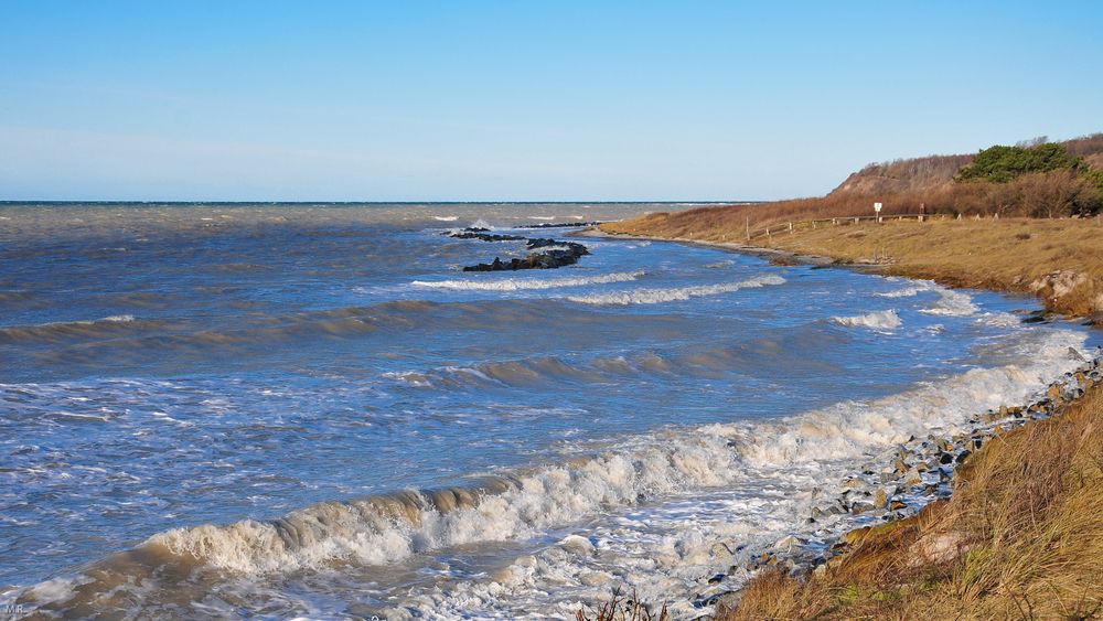 Hiddensee.15 - die Steinmole vor Kloster