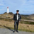 Hiddensee'er am Leuchtturm 